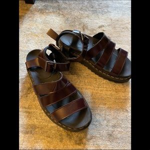 Dr. Marten’s Blaire Sandals in Cherry Red, US Size 8